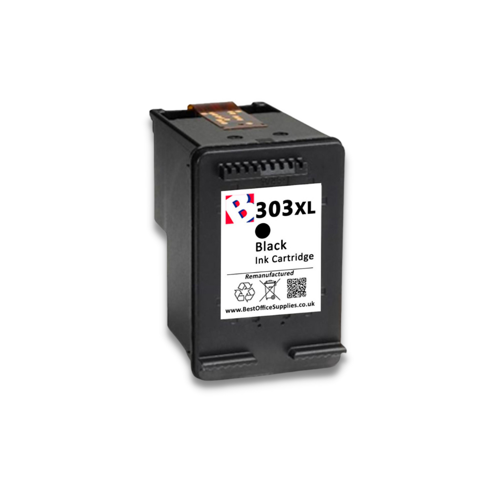 Encre compatible Hp 303XL Noir - Échantillon de niveau d'encre - Remplace  T6N04AE / T6N02A